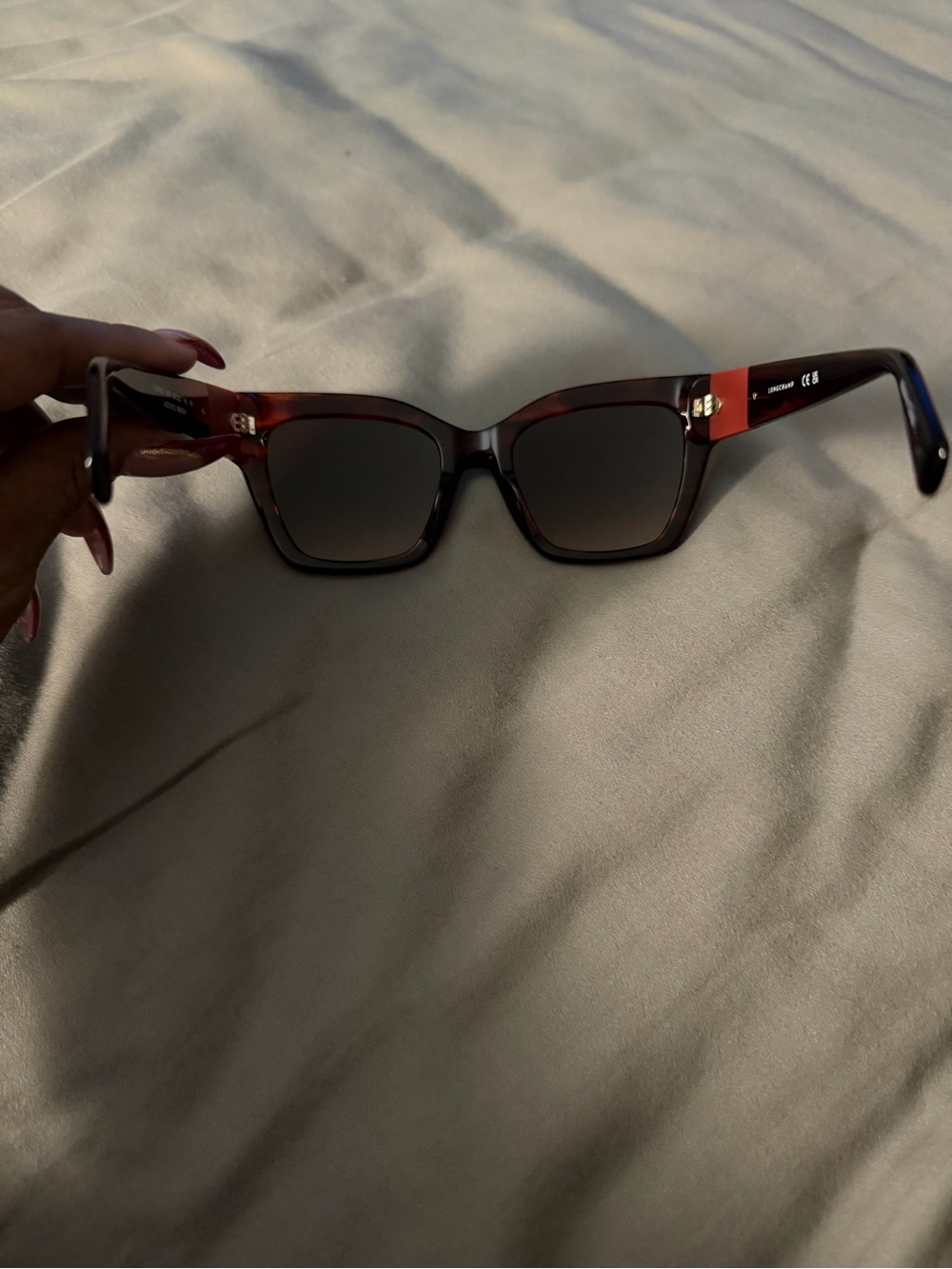 LONGCHAMP  Sunglasses - Dark Red/Burgundy(NWOT) - Picture 11 of 15